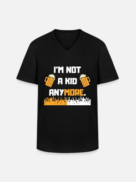 Legal age - Men's V-Neck T-Shirt - black