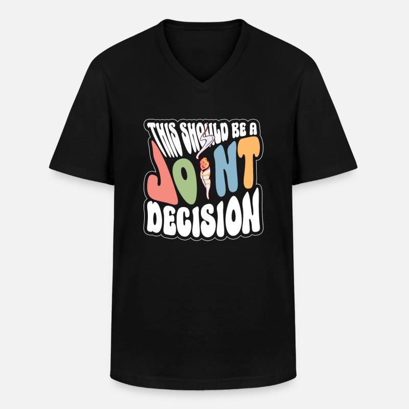 Décision conjointe - Costume hippie - T-shirt col V Homme - noir