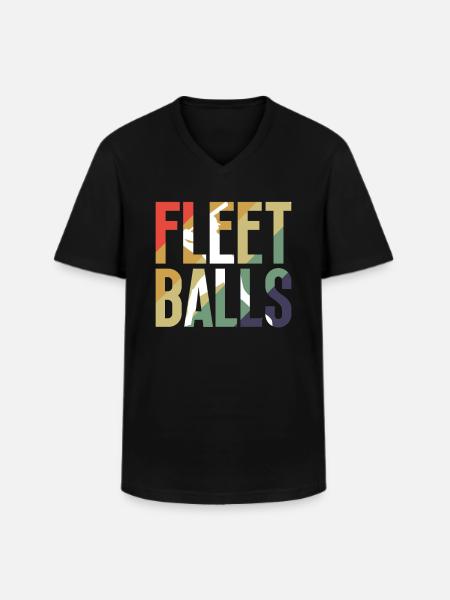 Swift Balls - Funny Baseball - Men's V-Neck T-Shirt - black