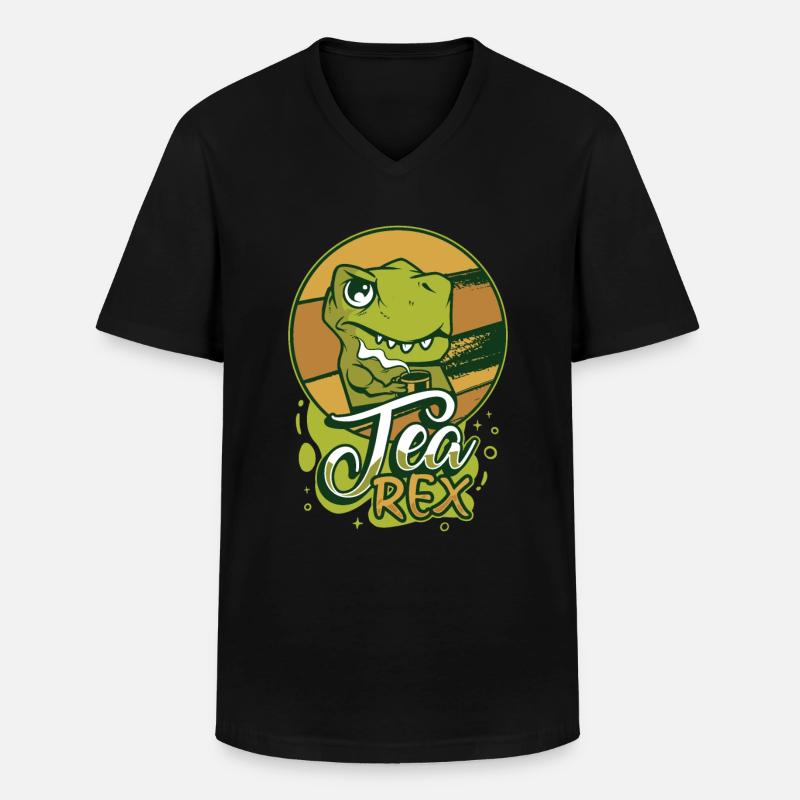 Tee-Experte Teetrinker Teesüchtiger Tee-Enthusiast - Männer-T-Shirt mit V-Ausschnitt - Schwarz