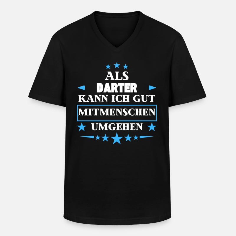 comme des dards. - T-shirt col V Homme - noir