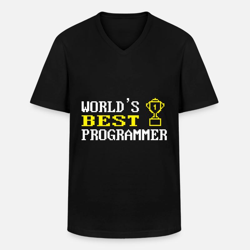 Programmierer Coder Software Entwickler - Männer-T-Shirt mit V-Ausschnitt - Schwarz