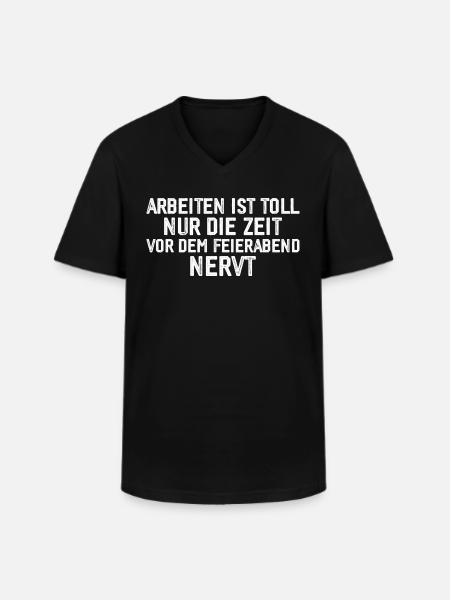 Funny Work Gift - Men's V-Neck T-Shirt - black