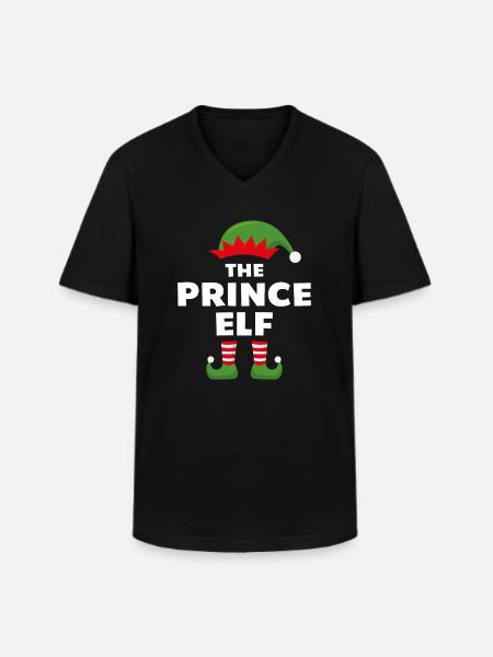 Le Prince Elfe - T-shirt col V Homme - noir