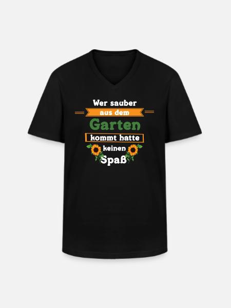 Garten | Gärtner | Gartenarbeit | Gärtnerin - Männer-T-Shirt mit V-Ausschnitt - Schwarz