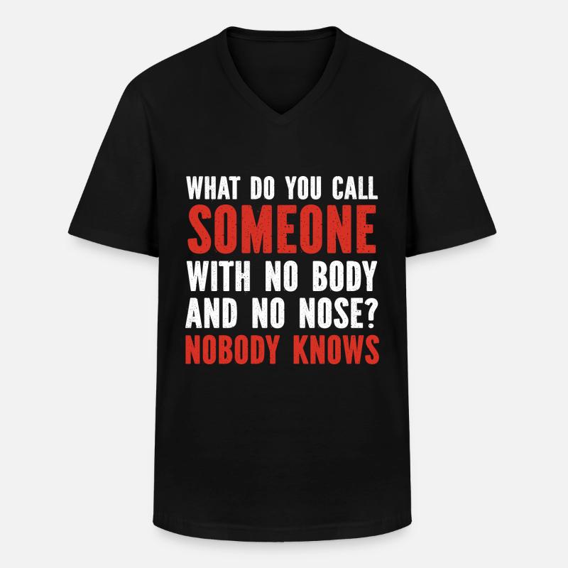 Vaterwitze Dad Jokes - Männer-T-Shirt mit V-Ausschnitt - Schwarz