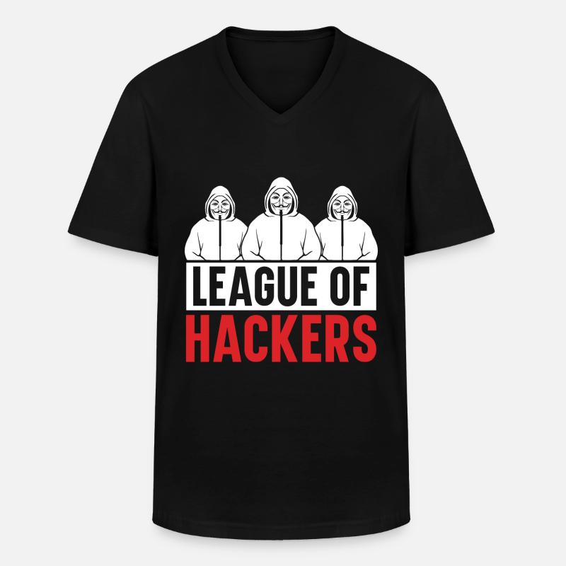 Programmer Coder Software Developer - Men's V-Neck T-Shirt - black