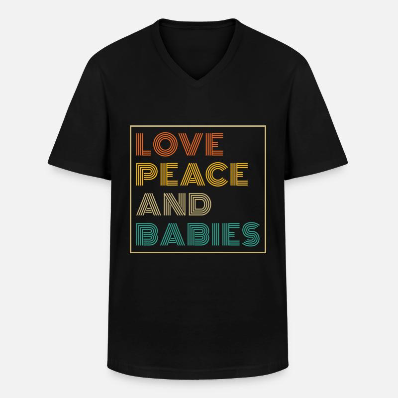 Hebamme Geburtshelfer - Männer-T-Shirt mit V-Ausschnitt - Schwarz