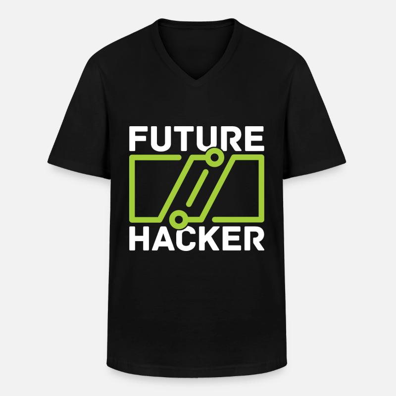 Programmer Coder Software Developer - Men's V-Neck T-Shirt - black