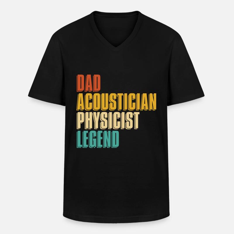 Physik Physiker - Männer-T-Shirt mit V-Ausschnitt - Schwarz