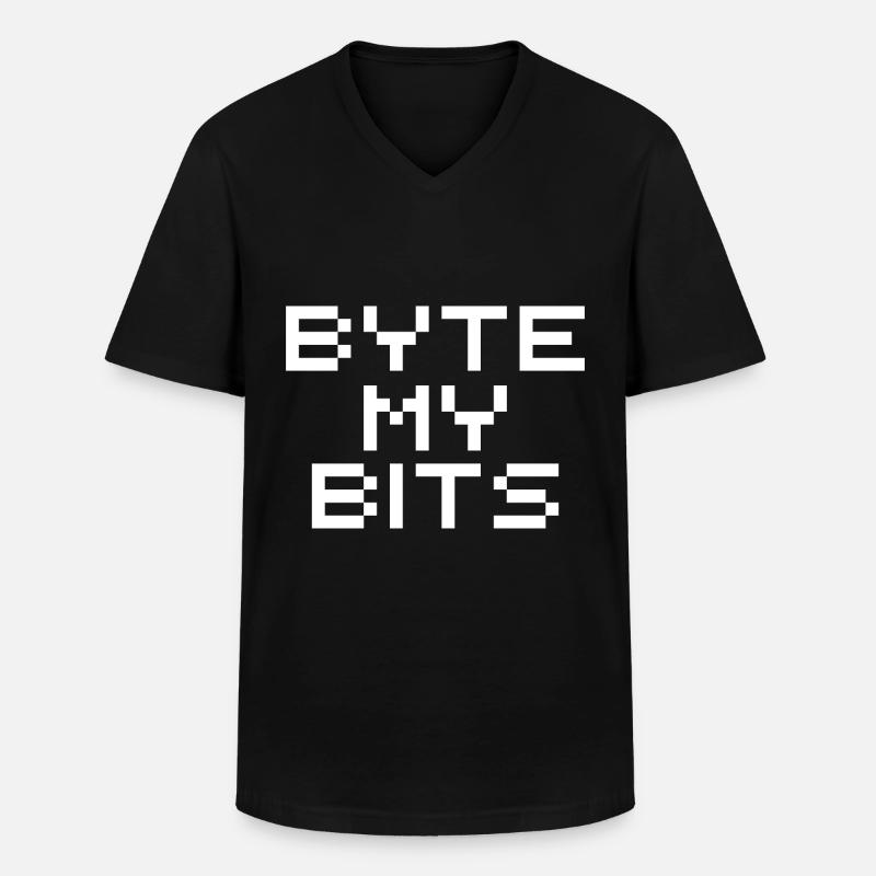 Programmer Coder Software Developer - Men's V-Neck T-Shirt - black