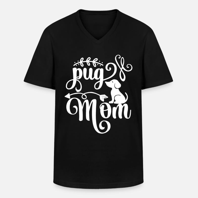 Mopsmama - Pfeile - Schwarz - Männer-T-Shirt mit V-Ausschnitt - Schwarz