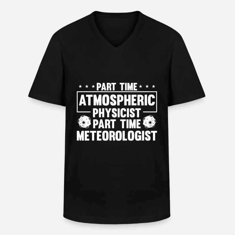 Physik Physiker - Männer-T-Shirt mit V-Ausschnitt - Schwarz