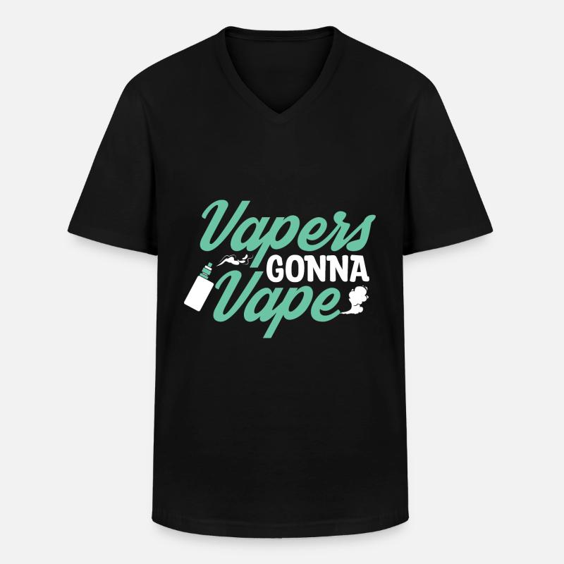 Elektro Zigarette E-Zigarette E-Shisha Vape - Männer-T-Shirt mit V-Ausschnitt - Schwarz