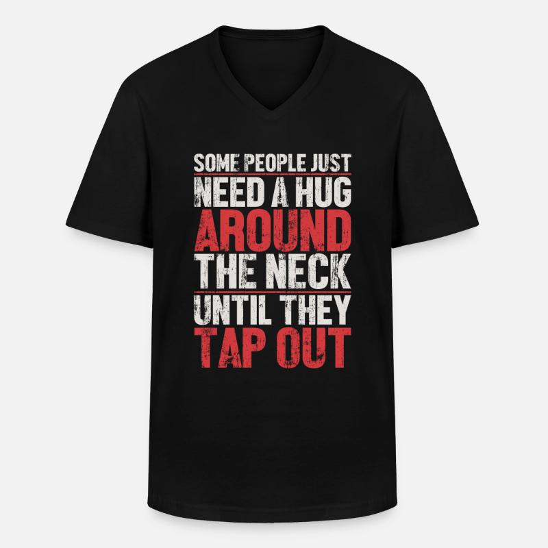 MMA Mixed Martial Arts - Männer-T-Shirt mit V-Ausschnitt - Schwarz