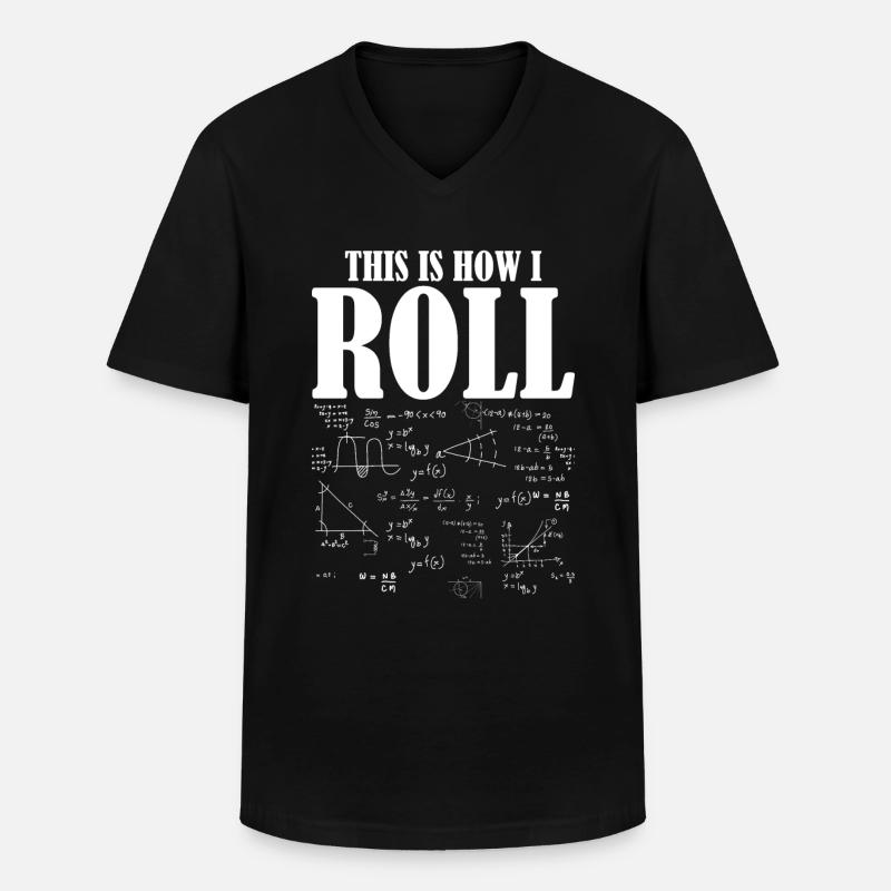 Physik Physiker - Männer-T-Shirt mit V-Ausschnitt - Schwarz