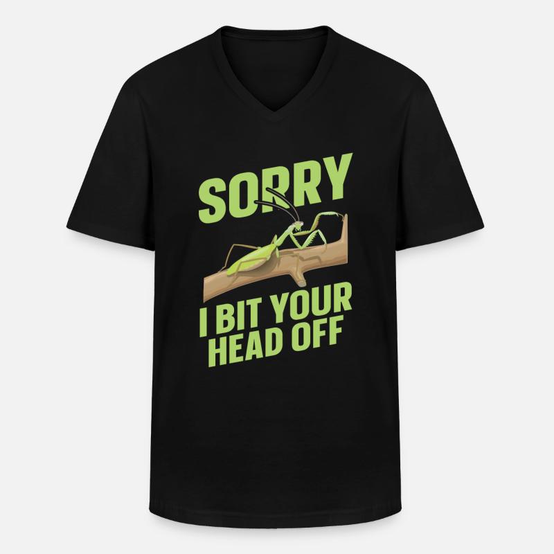 Gottesanbeterin - Männer-T-Shirt mit V-Ausschnitt - Schwarz