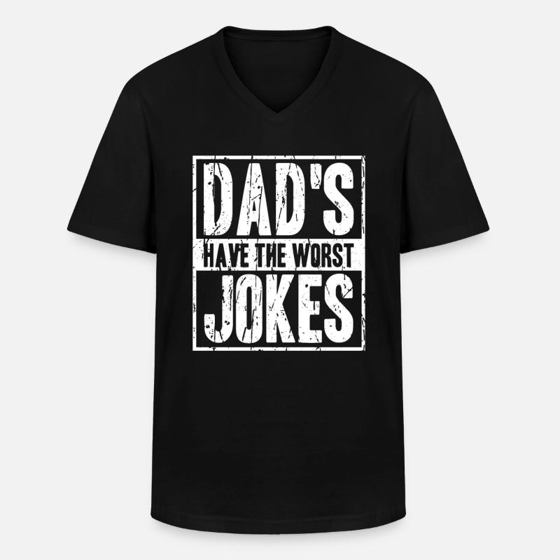 Vaterwitze - Männer-T-Shirt mit V-Ausschnitt - Schwarz