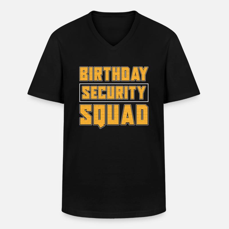 Security Security Guard Security Service - Men's V-Neck T-Shirt - black