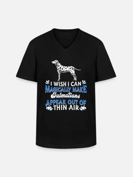 Dalmatian Dog - Men's V-Neck T-Shirt - black