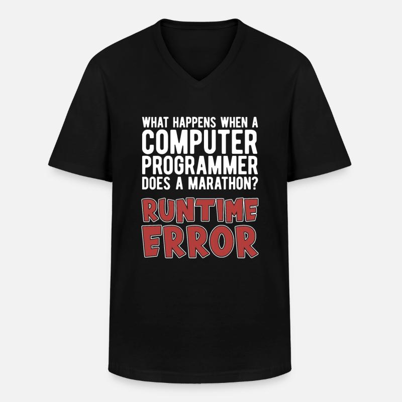 Programmierer Coder Software Entwickler - Männer-T-Shirt mit V-Ausschnitt - Schwarz
