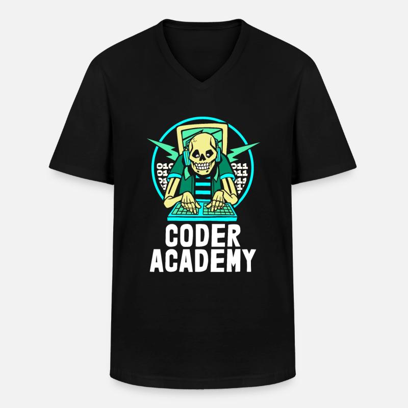 Programmierer Coder Software Entwickler - Männer-T-Shirt mit V-Ausschnitt - Schwarz