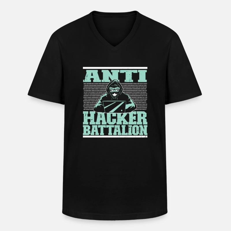 Programmer Coder Software Developer - Men's V-Neck T-Shirt - black