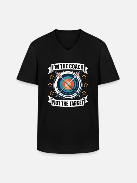Archer Archery Arrow Archery Archery - Men's V-Neck T-Shirt - black