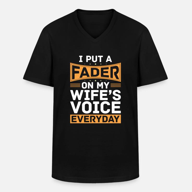 Tontechniker Sound Audio Engineer - Men's V-Neck T-Shirt - black