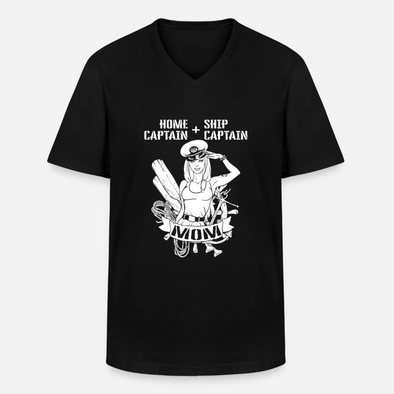 Seglen Segelboot Segler - Männer-T-Shirt mit V-Ausschnitt - Schwarz
