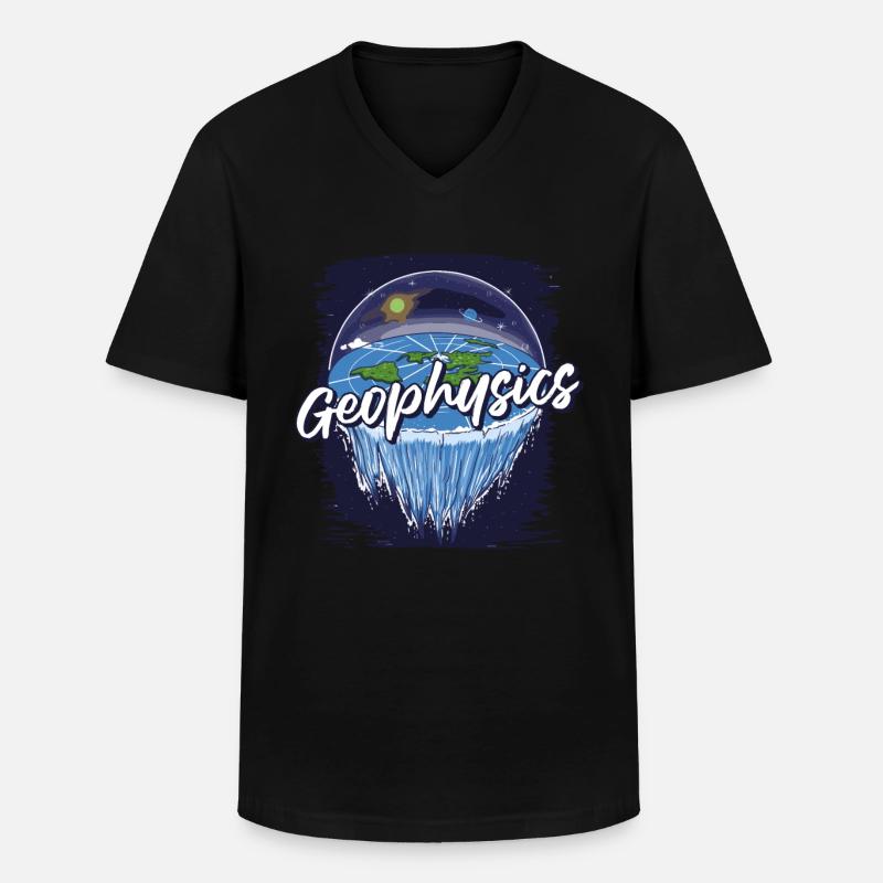 Physik Physiker - Männer-T-Shirt mit V-Ausschnitt - Schwarz