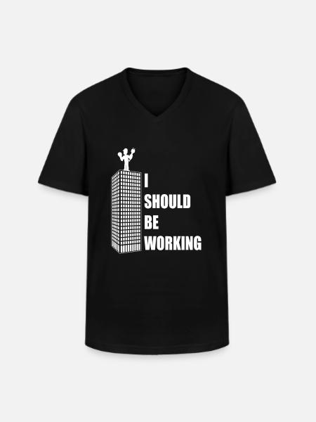 Electrician Electrical Engineer Electronics Technician - Men's V-Neck T-Shirt - black
