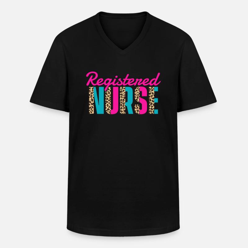 Krankenschwester - Männer-T-Shirt mit V-Ausschnitt - Schwarz