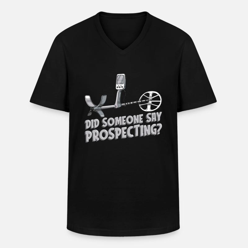 Schürfer - Männer-T-Shirt mit V-Ausschnitt - Schwarz