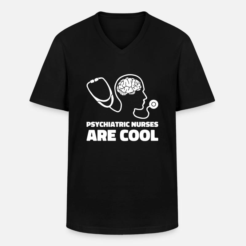Krankenschwester - Männer-T-Shirt mit V-Ausschnitt - Schwarz