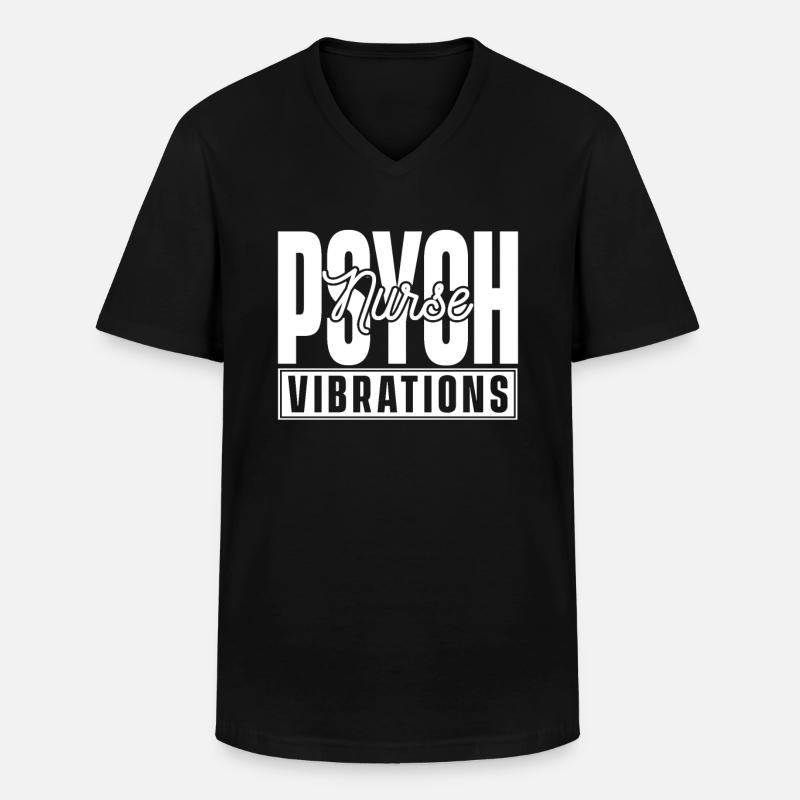 Krankenschwester - Männer-T-Shirt mit V-Ausschnitt - Schwarz