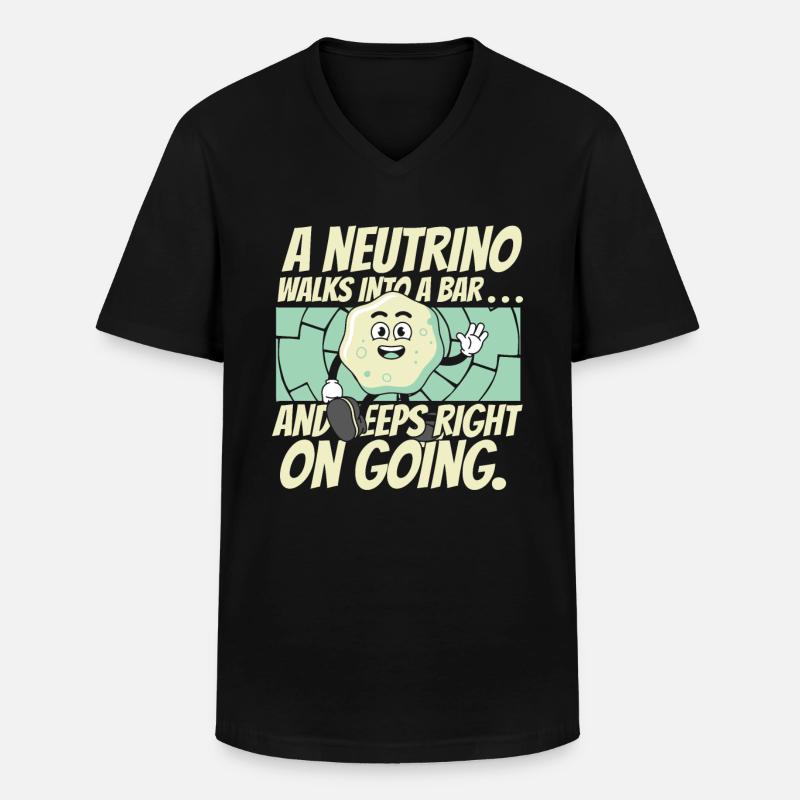 Physik Physiker - Männer-T-Shirt mit V-Ausschnitt - Schwarz