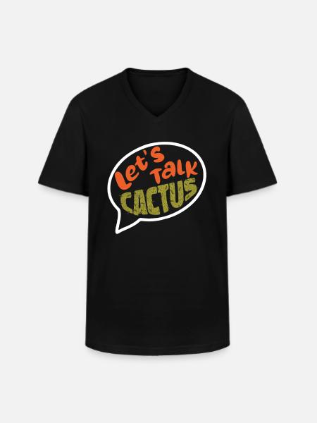 Cactus Garden Succulents - Men's V-Neck T-Shirt - black