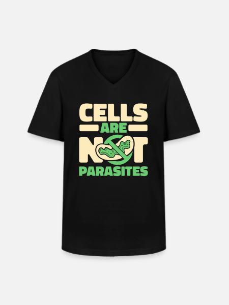 Biology Biologist Cells Molecular Biologist - Men's V-Neck T-Shirt - black