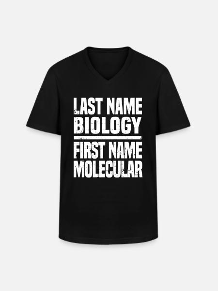 Biologiste Biologiste moléculaire - T-shirt col V Homme - noir