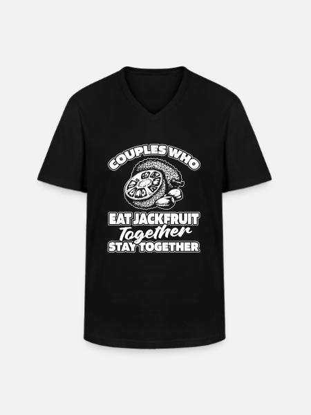 Jackfruit Pair - Men's V-Neck T-Shirt - black