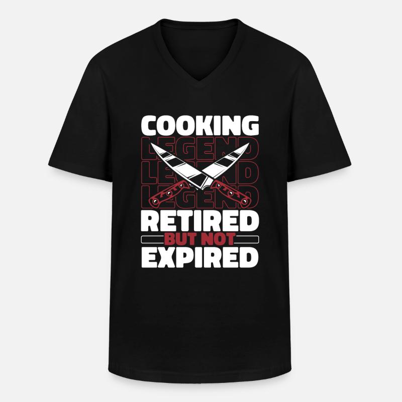 Koch Kochen Im Ruhestand - Männer-T-Shirt mit V-Ausschnitt - Schwarz