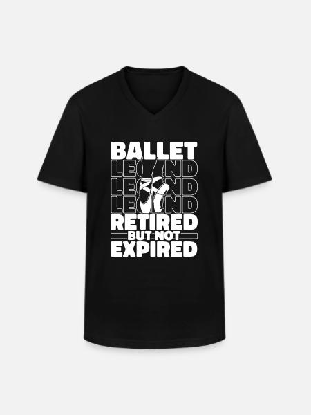 Retired Ballet Balerina - Men's V-Neck T-Shirt - black