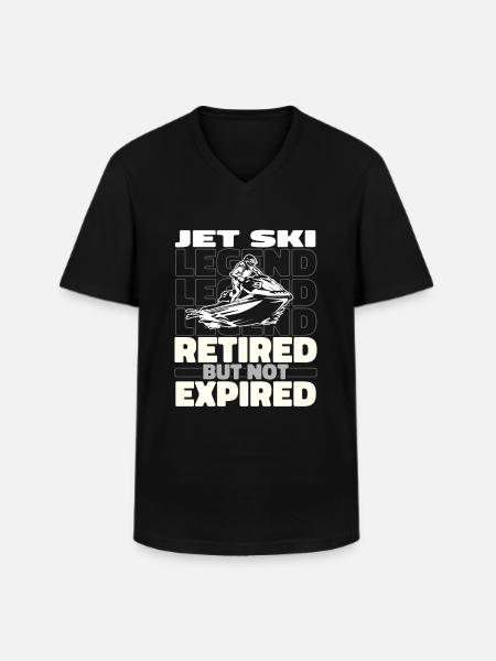 Retired Jet Ski - Men's V-Neck T-Shirt - black