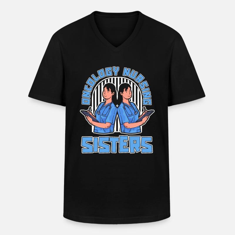 Krankenschwester Schwestern - Männer-T-Shirt mit V-Ausschnitt - Schwarz