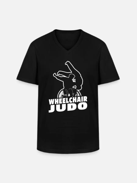 Judoka wheelchair - Men's V-Neck T-Shirt - black
