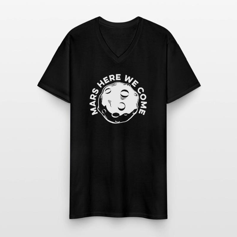Colonisation spatiale de l’espace T-shirt col V Homme