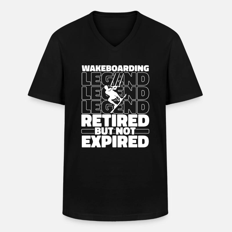 Wakeboard Wakeboarder Im Ruhestand - Männer-T-Shirt mit V-Ausschnitt - Schwarz