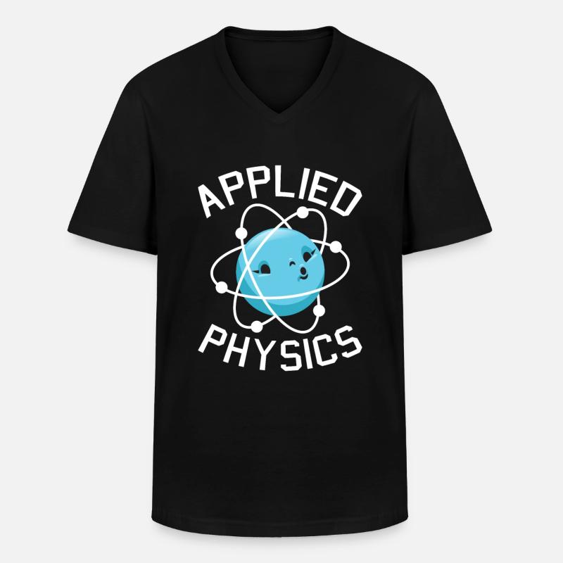 Physics Phyiker Applied Physics - Men's V-Neck T-Shirt - black