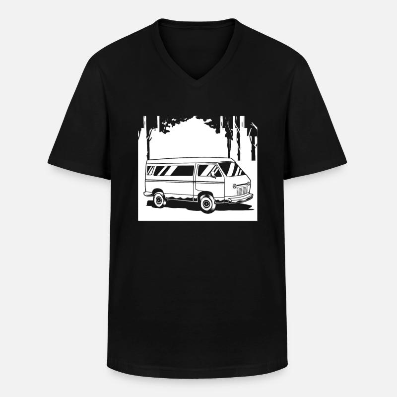 Wohnwagen Camper Wohnmobil Caravan - Männer-T-Shirt mit V-Ausschnitt - Schwarz